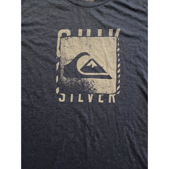 Quiksilver Mens Navy Graphic T-Shirt L - Picture 2 of 4